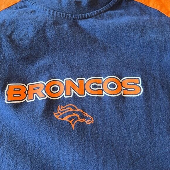 Vintage Y2K Denver Broncos NFL T-Shirt XL Blue Orange VF Imagewear 90s 2000s - Picture 6 of 8